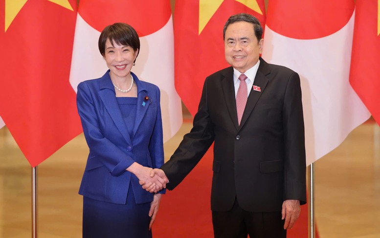 Chủ tịch Quốc hội Trần Thanh Mẫn hội kiến Thủ tướng Nhật Bản Takaichi Sanae