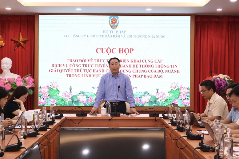 Gỡ vướng trong vận hành dịch vụ công trực tuyến đăng ký biện pháp bảo đảm- Ảnh 1.