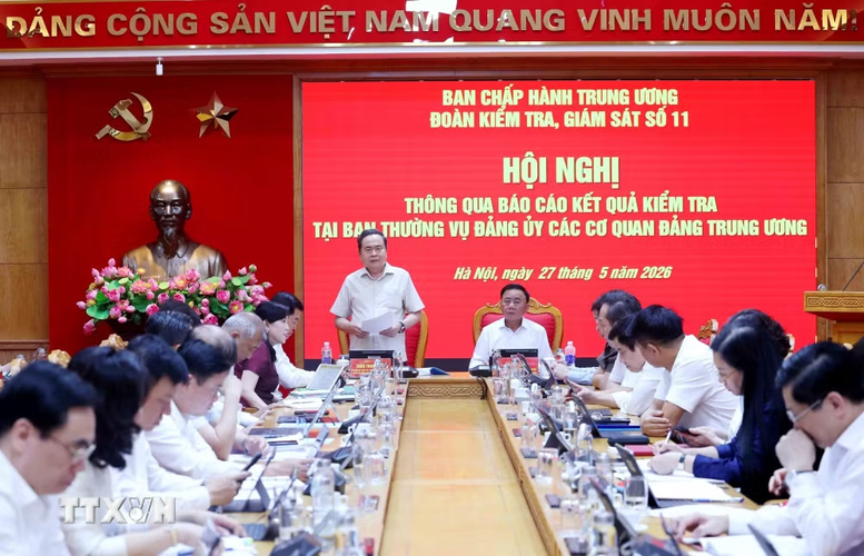 Hội nghị thông qua dự thảo Báo cáo kết quả kiểm tra tại Ban Thường vụ Đảng ủy các cơ quan Đảng Trung ương- Ảnh 1.