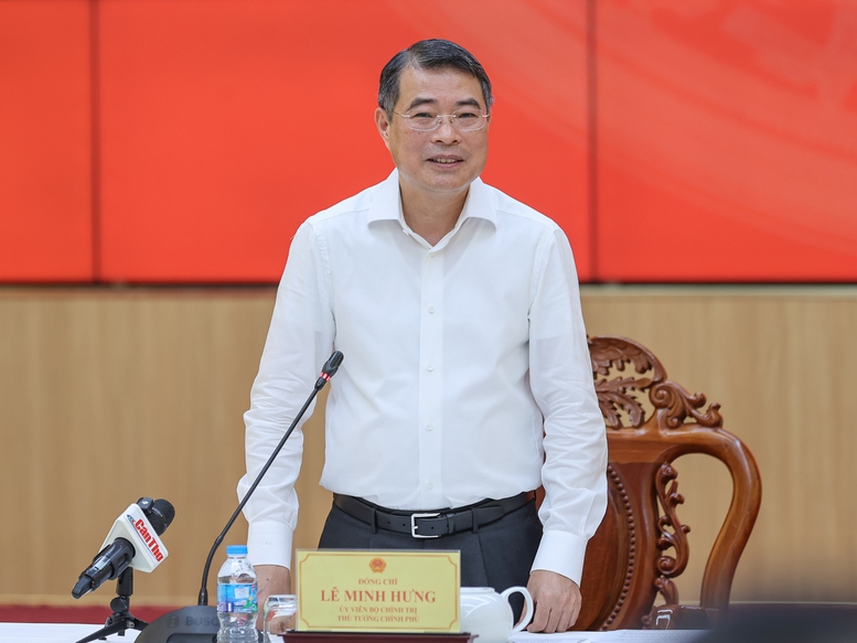 Thủ tướng Lê Minh Hưng làm việc với Ban Thường vụ Thành ủy Cần Thơ- Ảnh 1.