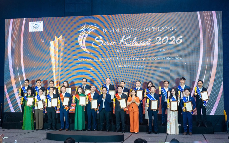 Giải thưởng Sao Khuê 2026 vinh danh 123 giải pháp công nghệ số Make in Vietnam