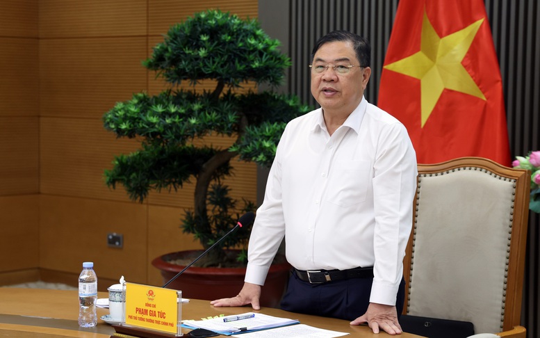 Phó Thủ tướng Thường trực Phạm Gia Túc làm việc với ngành dệt may, da giày-túi xách- Ảnh 1.