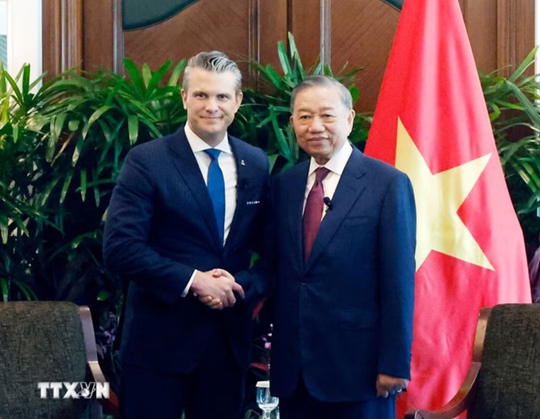 Tổng Bí thư, Chủ tịch nước Tô Lâm tiếp Bộ trưởng Quốc phòng các nước trong khuôn khổ Đối thoại Shangri-la- Ảnh 1.