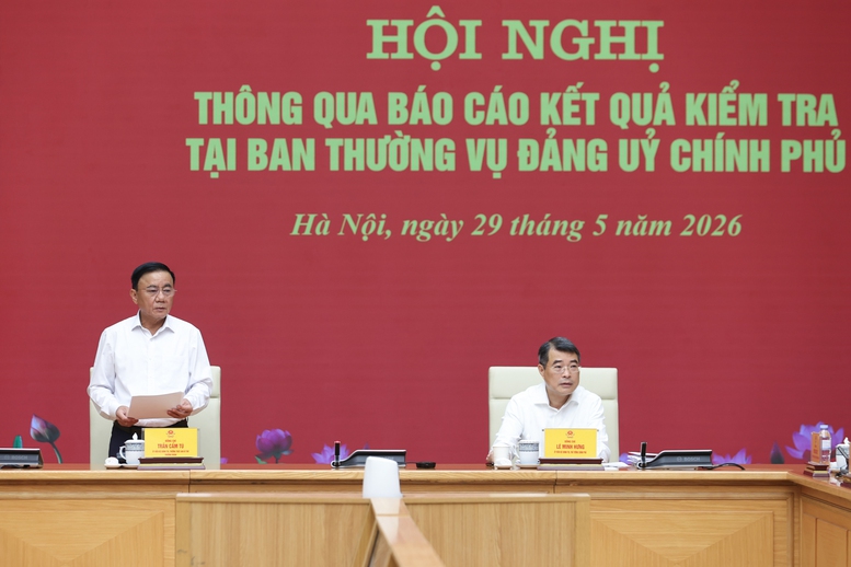 Đoàn kiểm tra của Bộ Chính trị: Đảng ủy Chính phủ hoàn thành khối lượng công việc lớn, có những đột phá- Ảnh 2.