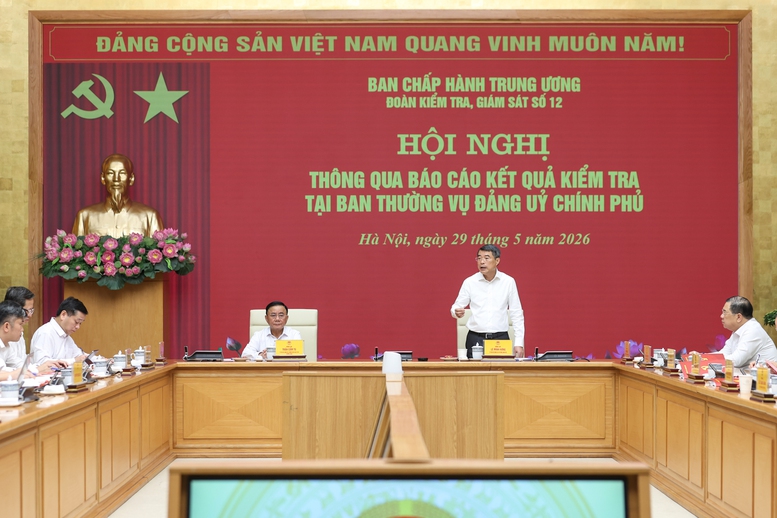 Đoàn kiểm tra của Bộ Chính trị: Đảng ủy Chính phủ hoàn thành khối lượng công việc lớn, có những đột phá- Ảnh 4.