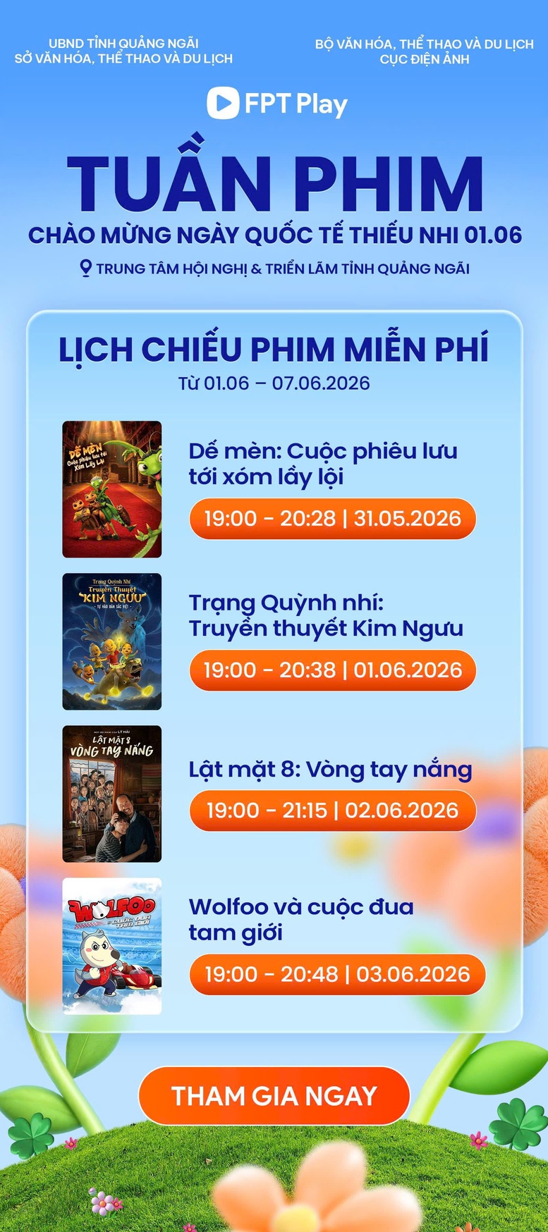 Tuần phim Chào mừng ngày Quốc tế thiếu nhi 1/6- Ảnh 1. Tuần phim Chào mừng ngày Quốc tế thiếu nhi 1/6- Ảnh 1.