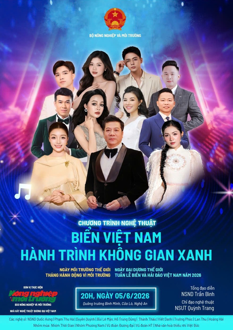 Đêm nghệ thuật “Biển Việt Nam - Hành trình không gian xanh” phát vé miễn phí- Ảnh 1.