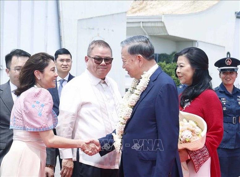 Tổng Bí thư, Chủ tịch nước Tô Lâm và Phu nhân đến thủ đô Manila thăm cấp Nhà nước Cộng hòa Philippines- Ảnh 2.
