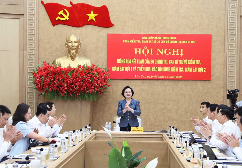 Triển khai các nội dung kiểm tra đợt 2 của Bộ Chính trị, Ban Bí thư đối với Ban Thường vụ Tỉnh ủy Lào Cai- Ảnh 1.