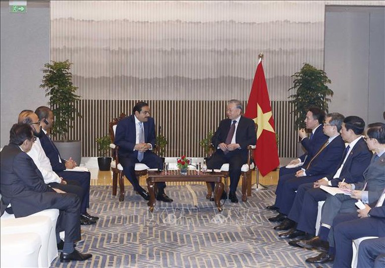 Tổng Bí thư, Chủ tịch nước Tô Lâm tiếp đại diện các tập đoàn, doanh nghiệp của Ấn Độ- Ảnh 3.