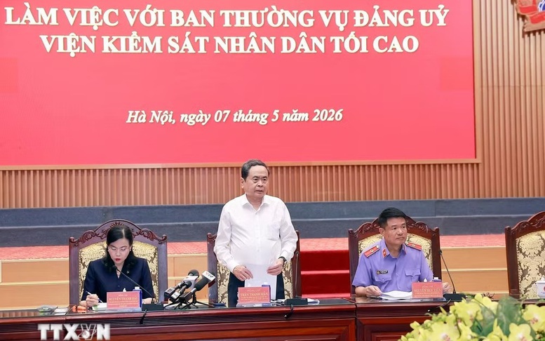 Đoàn Kiểm tra, giám sát của Bộ Chính trị, Ban Bí thư làm việc với Ban Thường vụ Đảng ủy Viện Kiểm sát nhân dân Tối cao