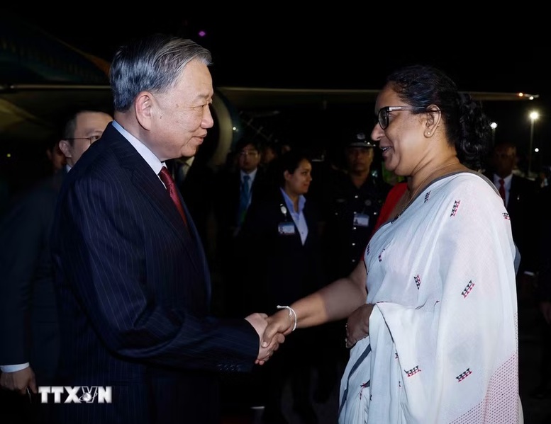 Tổng Bí thư, Chủ tịch nước Tô Lâm bắt đầu thăm cấp Nhà nước Cộng hòa xã hội chủ nghĩa dân chủ Sri Lanka- Ảnh 1.