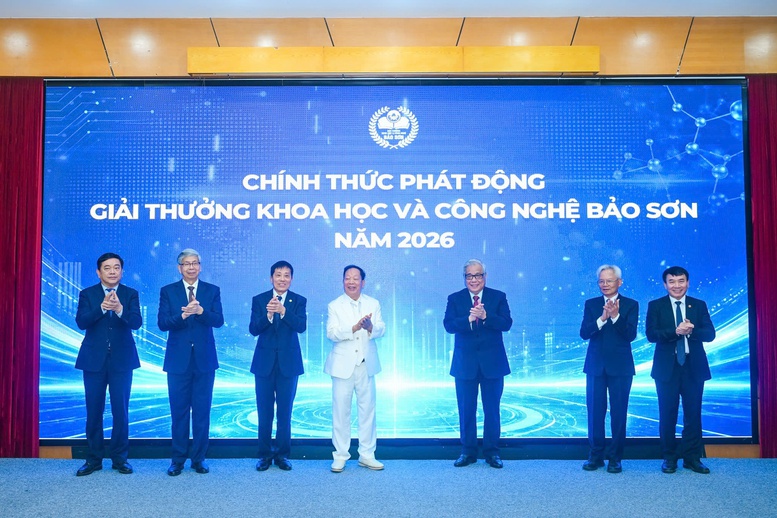 Phát động Giải thưởng Khoa học và Công nghệ Bảo Sơn 2026, tăng mức thưởng lên 140.000 USD- Ảnh 1.