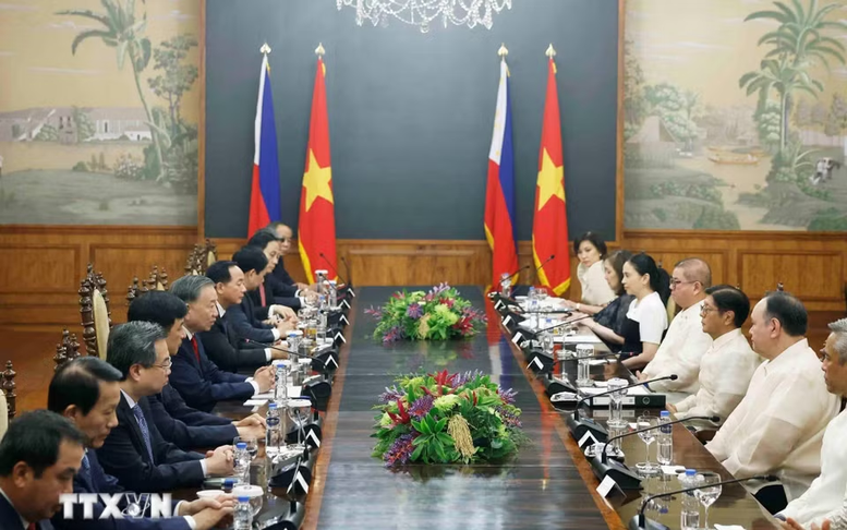 Tổng Bí thư, Chủ tịch nước Tô Lâm hội đàm với Tổng thống Philippines Ferdinand Romualdez Marcos Jr