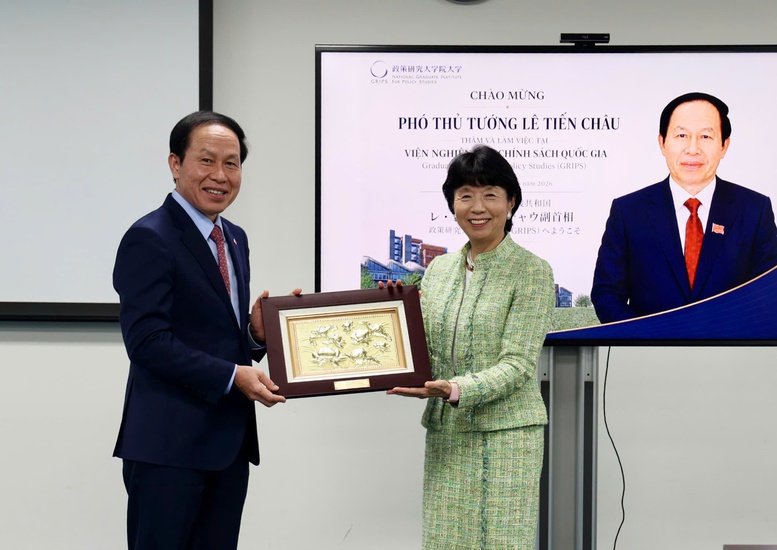 Phó Thủ tướng Lê Tiến Châu làm việc với Viện nghiên cứu chính sách quốc gia Nhật Bản- Ảnh 5.