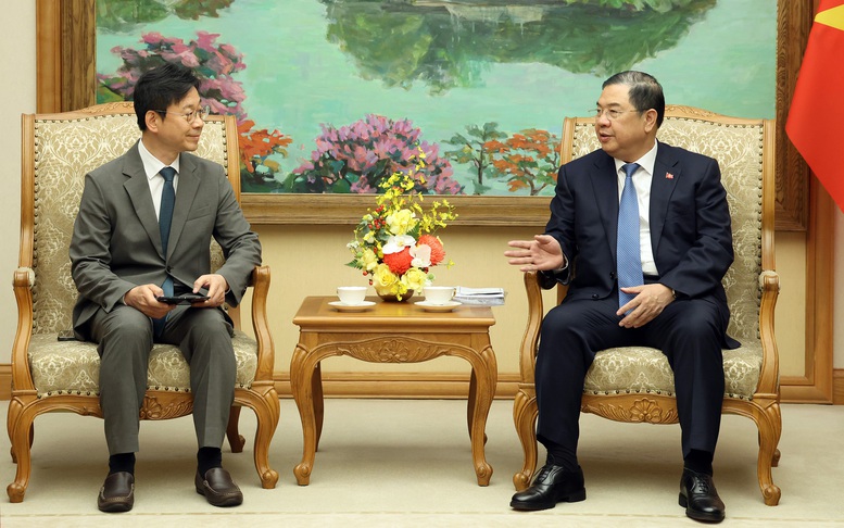 Phó Thủ tướng Thường trực Phạm Gia Túc tiếp Tổng Giám đốc Tập đoàn TKG Taekwang (Hàn Quốc)- Ảnh 1. Phó Thủ tướng Thường trực Phạm Gia Túc tiếp Tổng Giám đốc Tập đoàn TKG Taekwang (Hàn Quốc)- Ảnh 1.