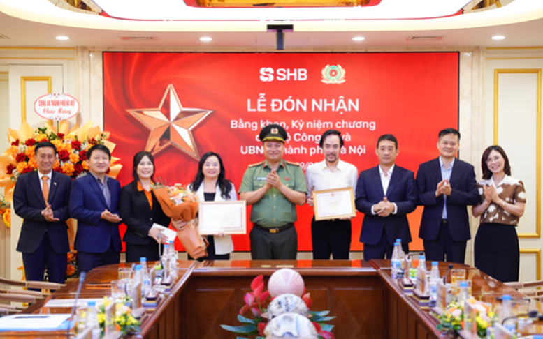 SHB được Bộ Công an ghi nhận nỗ lực bảo đảm an ninh tiền tệ