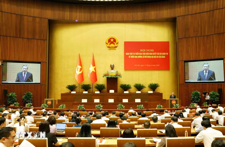 Hội nghị toàn quốc quán triệt, triển khai thực hiện Nghị quyết số 06-NQ/TW về triển khai đường lối đối ngoại Đại hội XIV của Đảng- Ảnh 3.