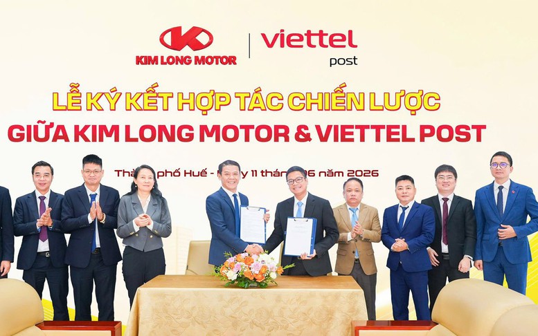 KIM LONG MOTOR và VIETTEL POST hợp tác phát triển hệ sinh thái vận tải xanh, thông minh