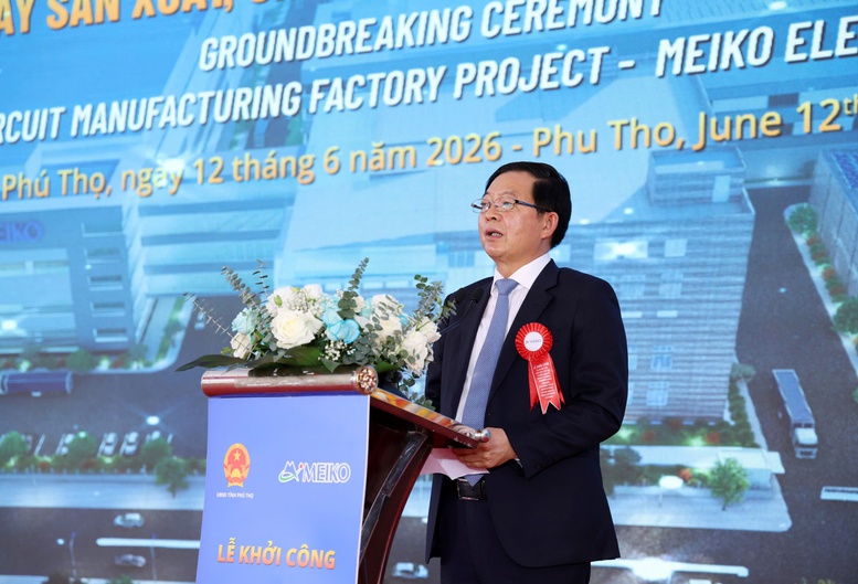 Phó Thủ tướng Hồ Quốc Dũng dự khởi công Nhà máy sản xuất, chế tạo vi mạch điện tử Meiko Yên Quang, Phú Thọ- Ảnh 2.