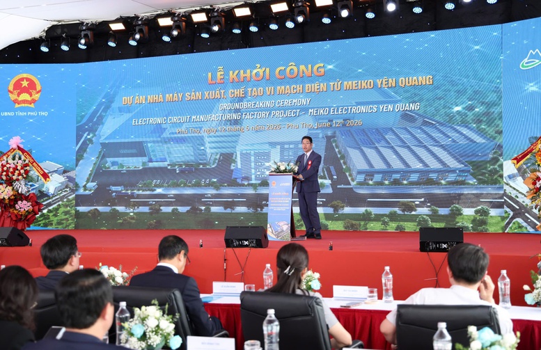 Phó Thủ tướng Hồ Quốc Dũng dự khởi công Nhà máy sản xuất, chế tạo vi mạch điện tử Meiko Yên Quang, Phú Thọ- Ảnh 4.