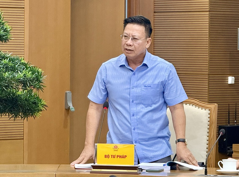 Phó Thủ tướng Lê Tiến Châu chủ trì họp rà soát 03 dự án luật- Ảnh 2.