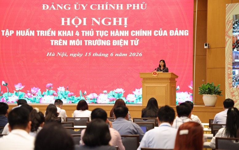 Đảng bộ Chính phủ triển khai 4 thủ tục hành chính của Đảng trên môi trường điện tử
