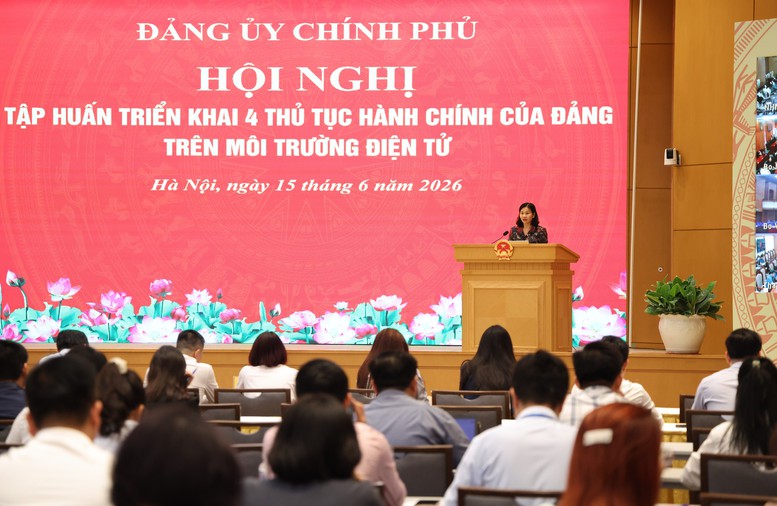 Đảng bộ Chính phủ triển khai 4 thủ tục hành chính của Đảng trên môi trường điện tử- Ảnh 2.