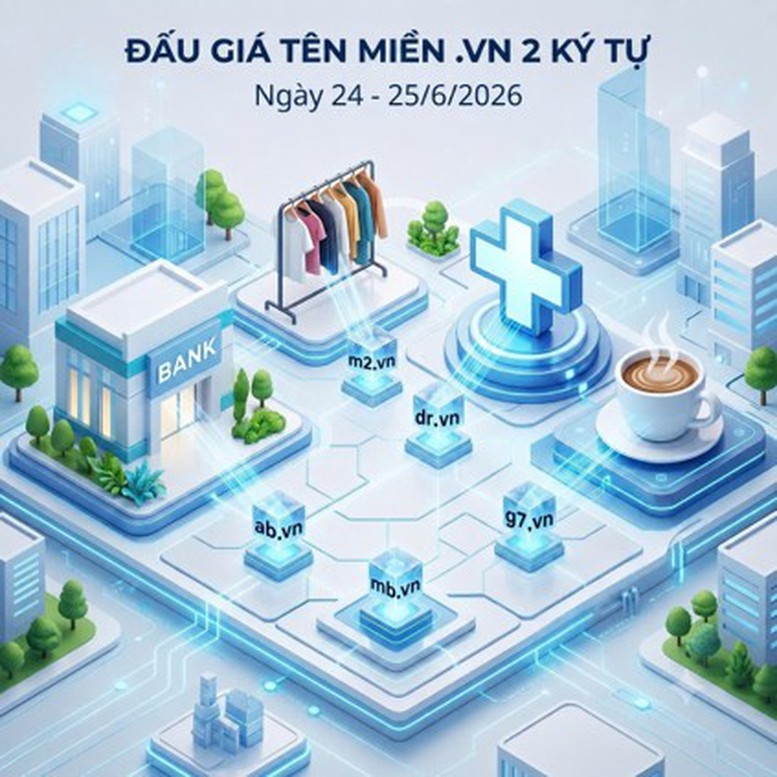 76 tên miền “.vn” ngắn, đẹp chính thức lên sàn đấu giá đợt 2/2026- Ảnh 1.