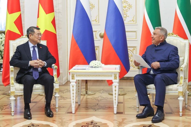 Thủ tướng Lê Minh Hưng gặp Người đứng đầu Cộng hòa Tatarstan (Liên bang Nga)- Ảnh 3.