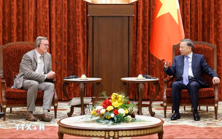 Tổng Bí thư, Chủ tịch nước Tô Lâm tiếp Phó Chủ tịch Quốc hội Cộng hòa Liên bang Đức- Ảnh 2.