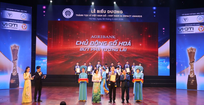 Agribank ghi dấu ấn với hai thành tựu số nổi bật năm 2026- Ảnh 1. Agribank ghi dấu ấn với hai thành tựu số nổi bật năm 2026- Ảnh 1.