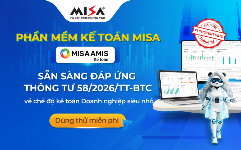 Phần mềm MISA tích hợp AI cho kế toán doanh nghiệp siêu nhỏ