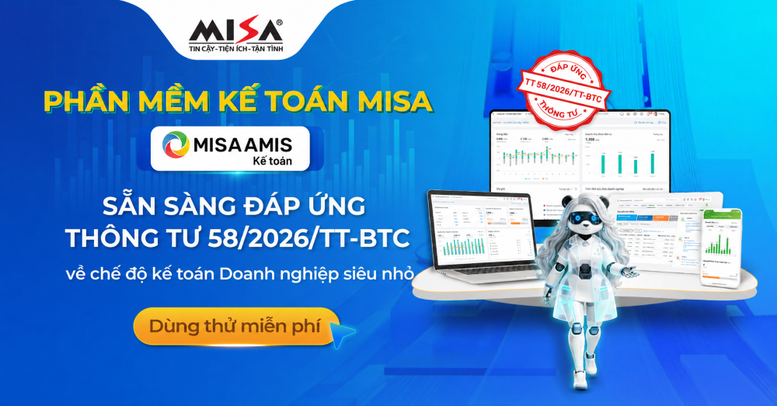 Phần mềm MISA tích hợp AI cho kế toán doanh nghiệp siêu nhỏ- Ảnh 1. Phần mềm MISA tích hợp AI cho kế toán doanh nghiệp siêu nhỏ- Ảnh 1.