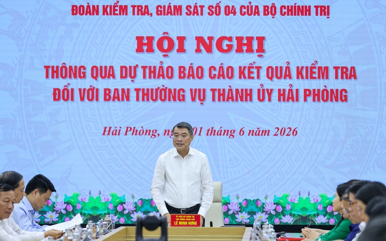 Thủ tướng Lê Minh Hưng làm việc tại Hải Phòng