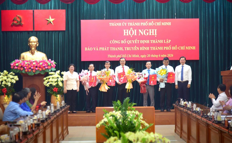 Công bố quyết định thành lập Báo và Phát thanh, Truyền hình TPHCM- Ảnh 1.