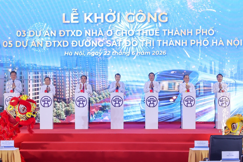 Thủ tướng dự lễ khởi công 5 tuyến đường sắt, 3 dự án nhà ở cho thuê tại Hà Nội- Ảnh 6.