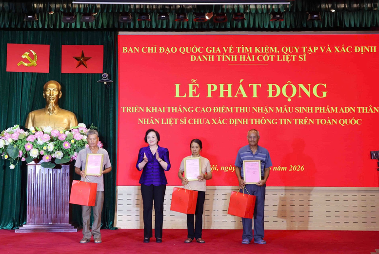 Phó Thủ tướng Phạm Thị Thanh Trà phát động cao điểm thu nhận ADN, mở thêm cơ hội xác định danh tính liệt sĩ- Ảnh 2.