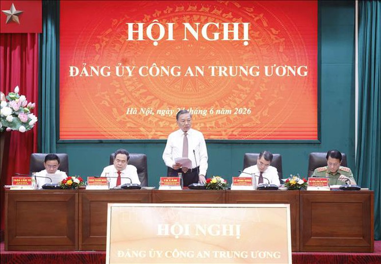 Tổng Bí thư, Chủ tịch nước Tô Lâm dự Hội nghị Đảng ủy Công an Trung ương- Ảnh 1.