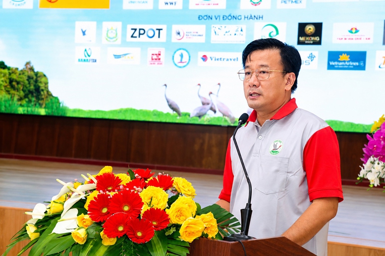 Đồng Tháp: Những cánh Sếu đầu đỏ trở lại Tràm Chim- Ảnh 3.