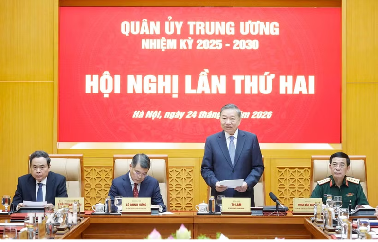 Tổng Bí thư, Chủ tịch nước Tô Lâm chủ trì Hội nghị Quân ủy Trung ương- Ảnh 1.