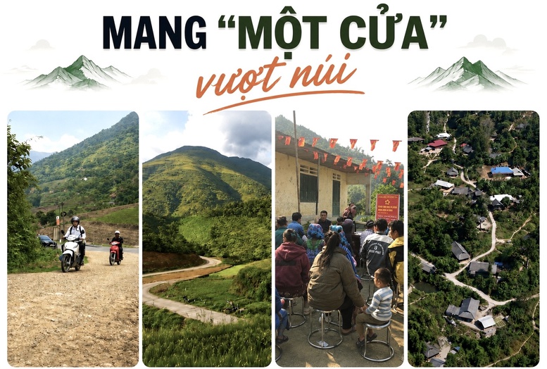Mang 'một cửa' vượt núi, đưa dịch vụ công đến bản xa- Ảnh 1.
