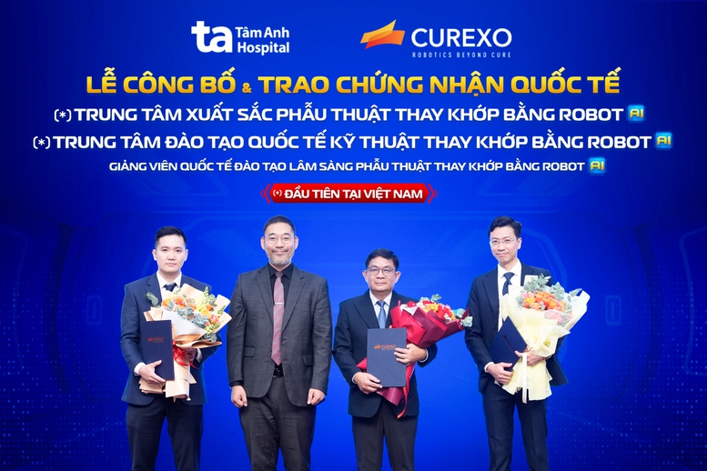 Bệnh viện Đa khoa Tâm Anh đạt 3 chứng nhận quốc tế xuất sắc về thay khớp bằng robot AI- Ảnh 1.