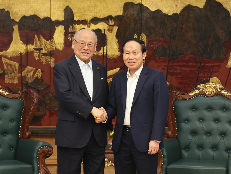 Phó Thủ tướng Lê Tiến Châu tiếp Cố vấn đặc biệt Liên minh Nghị sĩ hữu nghị Nhật Bản-Việt Nam- Ảnh 1.