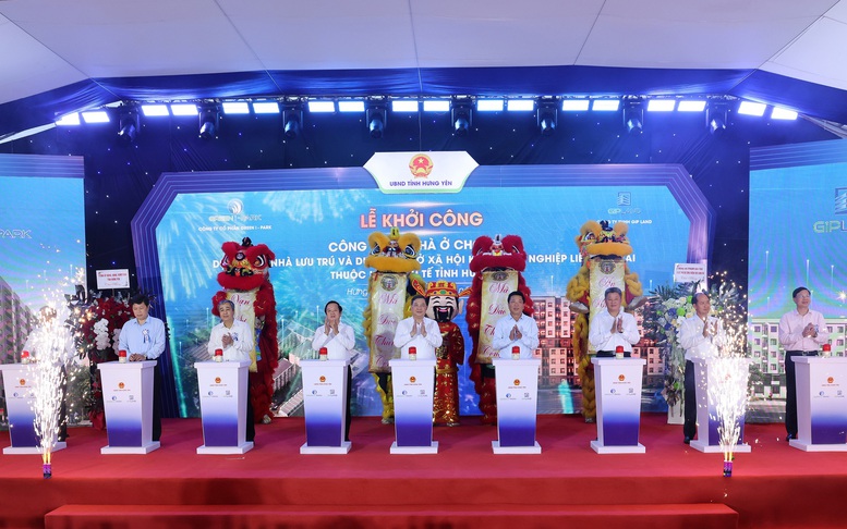 Phó Thủ tướng Thường trực Phạm Gia Túc dự khởi công 2 dự án nhà ở xã hội quy mô 7.840 căn hộ tại tỉnh Hưng Yên- Ảnh 1.