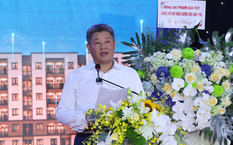 Phó Thủ tướng Thường trực Phạm Gia Túc dự khởi công 2 dự án nhà ở xã hội quy mô 7.840 căn hộ tại tỉnh Hưng Yên- Ảnh 3.
