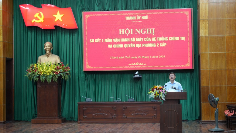 TP. Huế sơ kết 1 năm vận hành mô hình chính quyền địa phương 2 cấp- Ảnh 1.