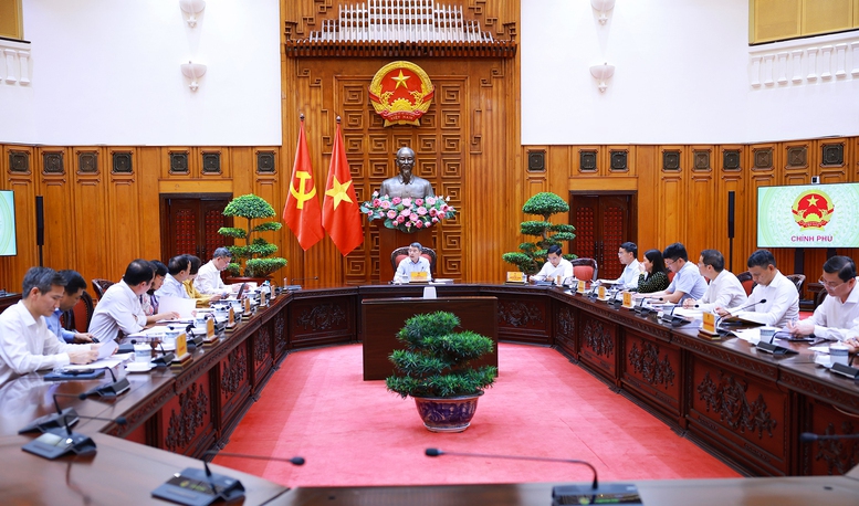 Thủ tướng Lê Minh Hưng chủ trì cuộc họp về Trung tâm tài chính quốc tế- Ảnh 1.