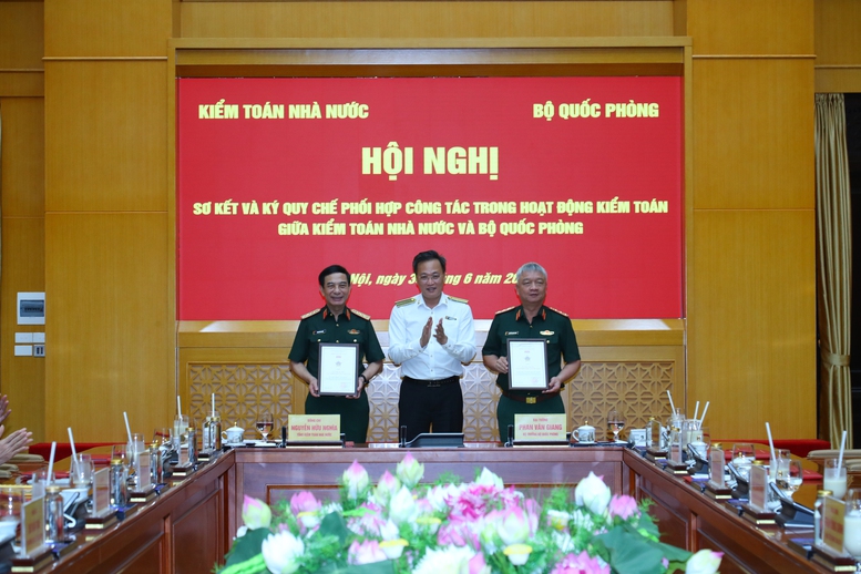 Sơ kết Quy chế phối hợp công tác trong hoạt động kiểm toán giữa Kiểm toán Nhà nước và Bộ Quốc phòng- Ảnh 4.