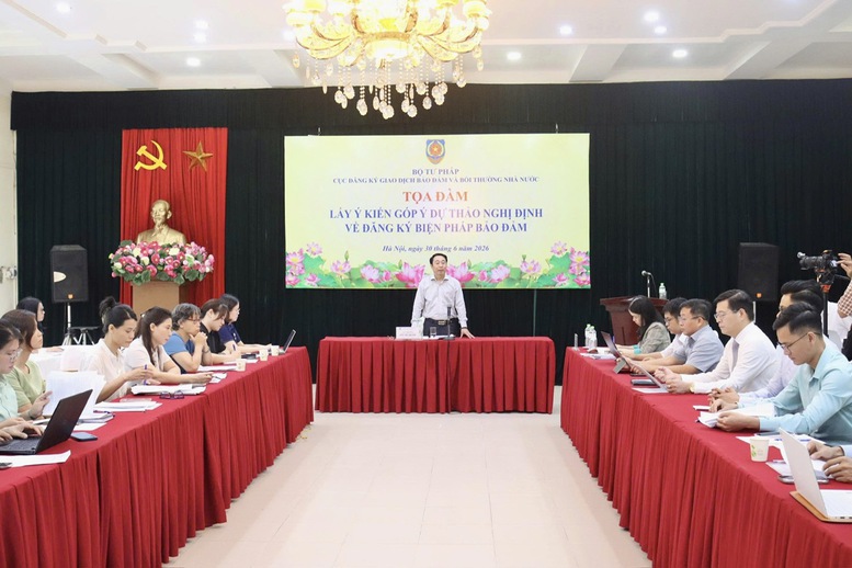 Lấy ý kiến hoàn thiện dự thảo Nghị định về đăng ký biện pháp bảo đảm- Ảnh 2.